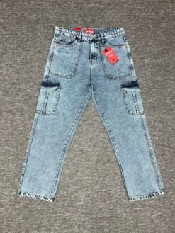 6 POCKET DENIM BAGGY (Middle Sky)