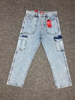 6 POCKET DENIM BAGGY (Light Sky)