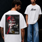 Premium Printed Oversized T-Shirt - White