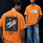 Premium Printed Oversized T-Shirt - Orange