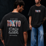 Premium Printed Oversized T-Shirt - Black