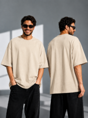 Premium Drop Shoulder T-Shirt – BEIGE